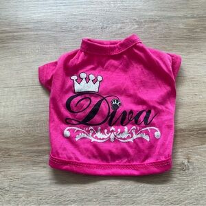 TWO Pink Pet Dog Shirts